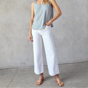 NEW Outerknown SEA Brook Wide Leg White Jeans High Waisted Size 31 NWT